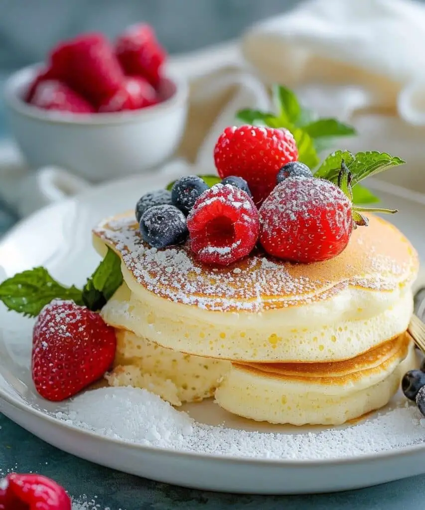 Fluffy Japanese Soufflé Pancakes