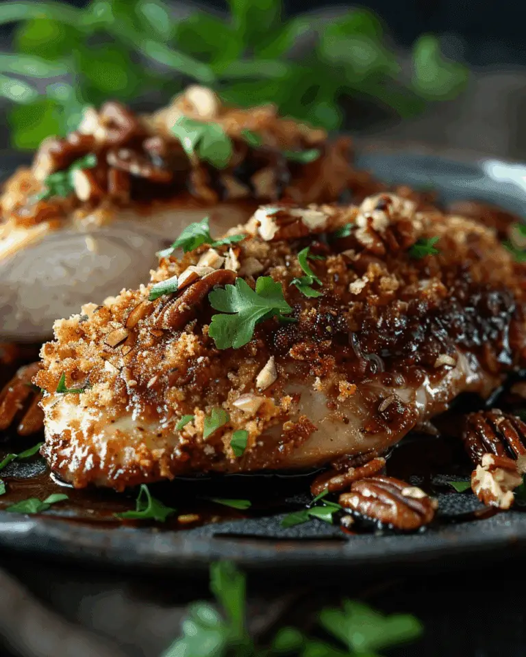 Pecan Crusted Chicken with Honey Mustard Sauce
