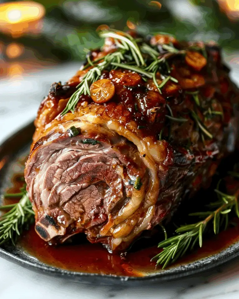 Honey-Glazed Slow-Roasted Lamb Shoulder