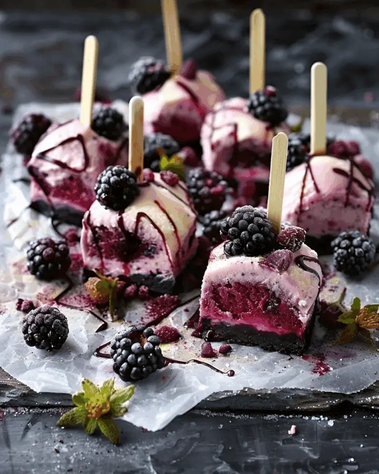 Blackberry Cheesecake Pops