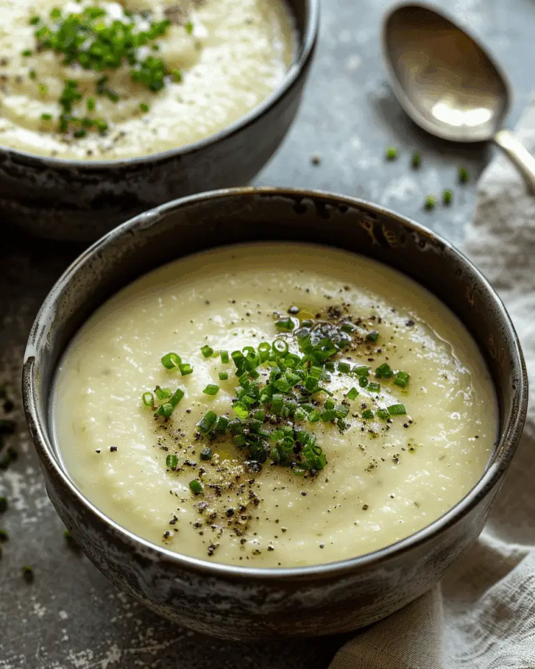 Zesty Cauliflower Leek Soup