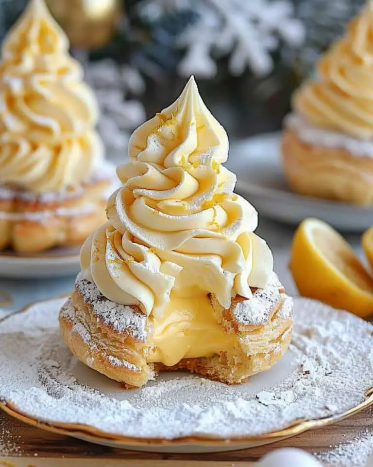 Light Choux Pastries Filled with Lemon Cream