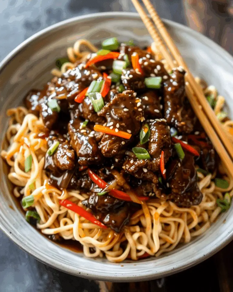 Sticky Beef Noodles