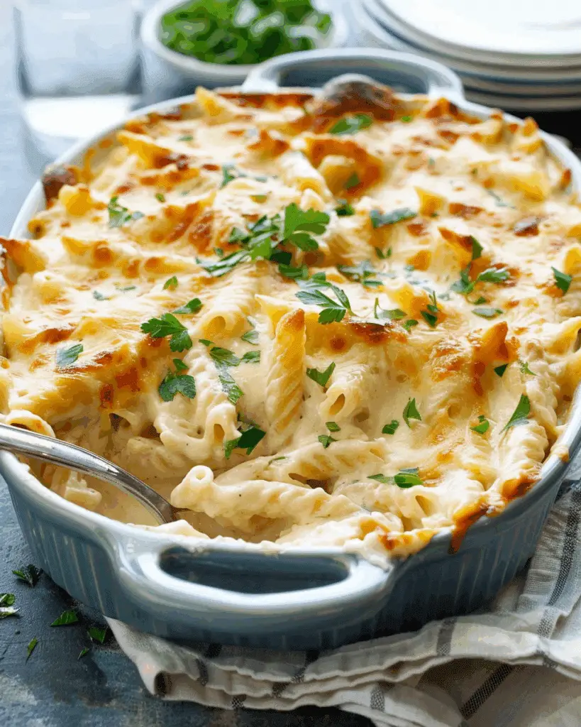 Chicken Alfredo Bake