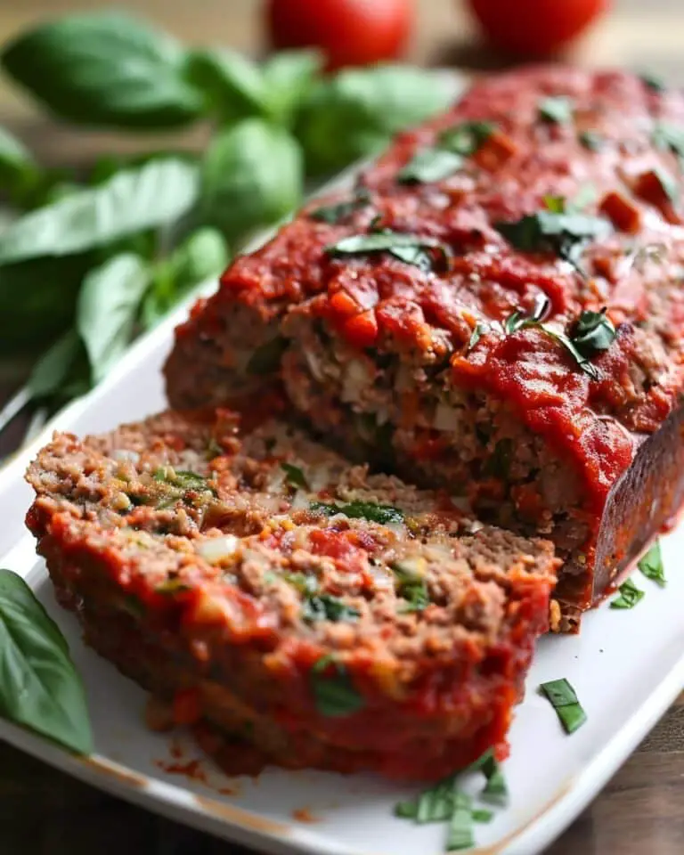 Whole30 Tomato Basil Turkey Meatloaf