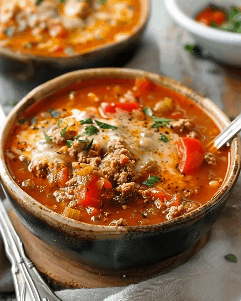 Stuffed Bell Pepper Soup
