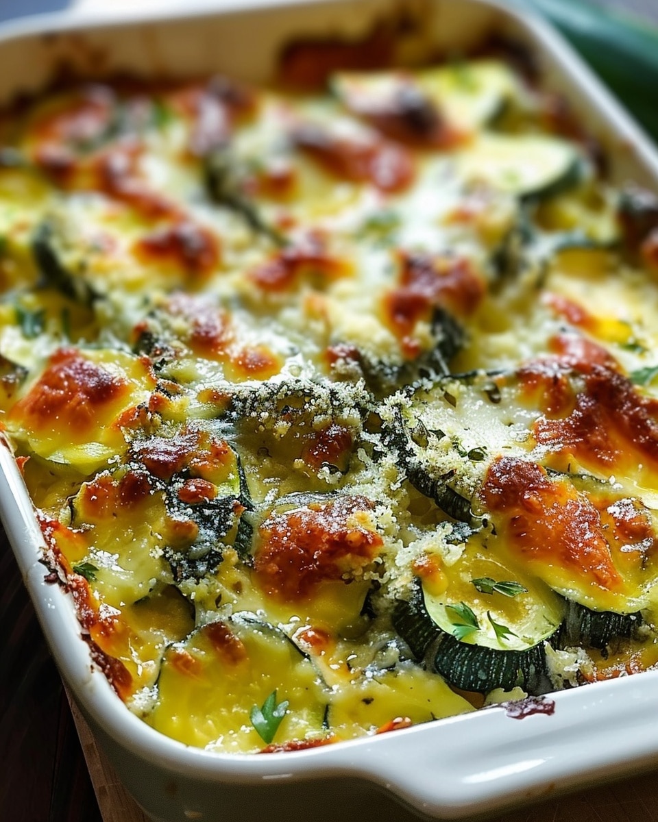 Irresistible Baked Zucchini and Cheese
