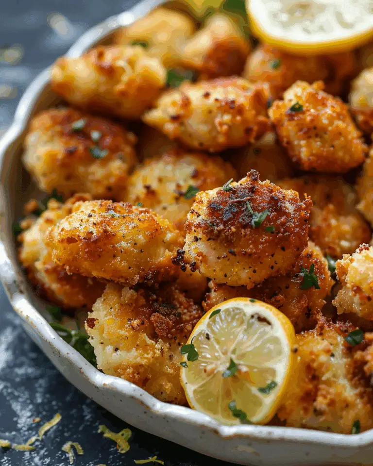 Lemon Garlic Chicken Bites