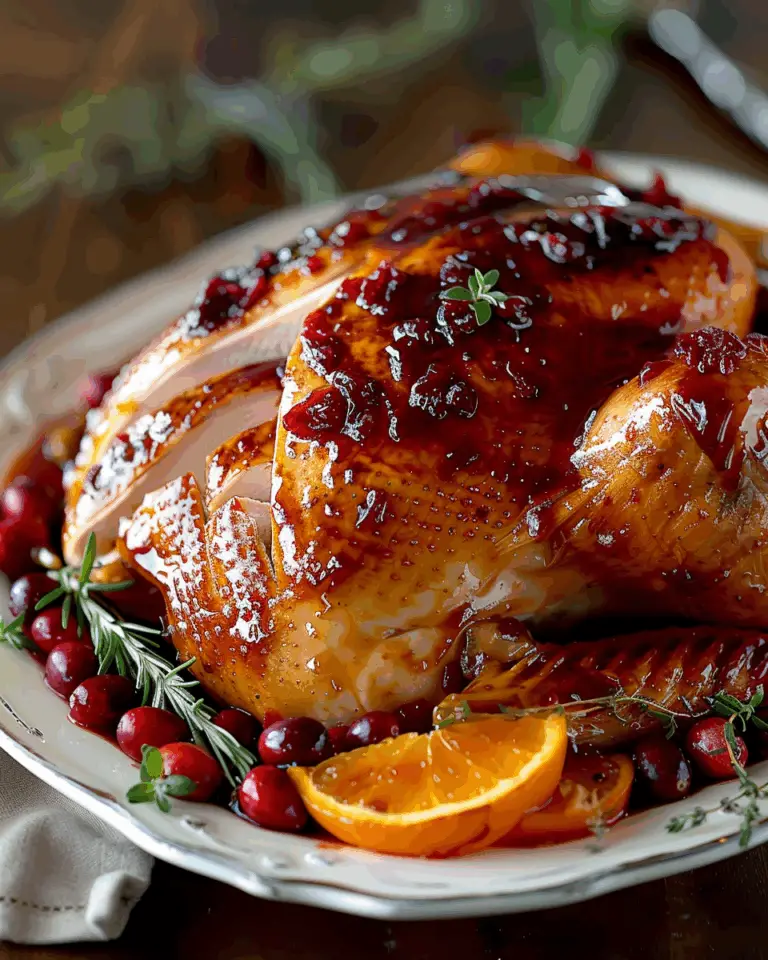 Cranberry Orange Glazed Turkey Breast