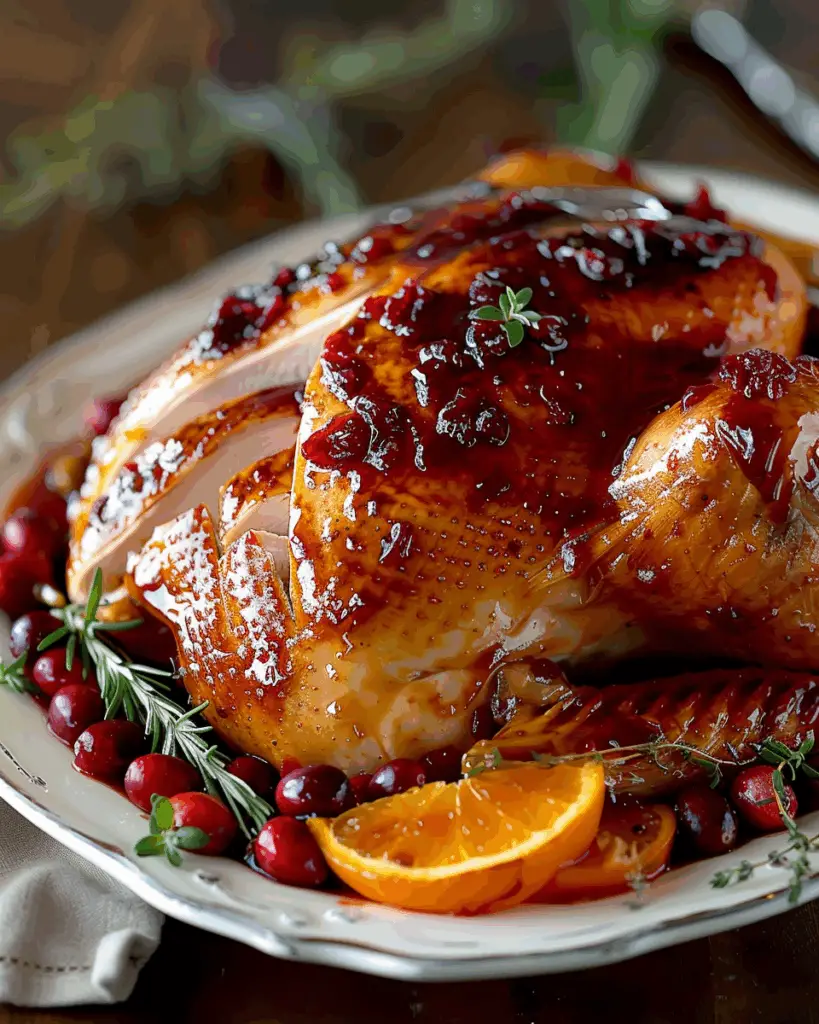 Cranberry Orange Glazed Turkey Breast