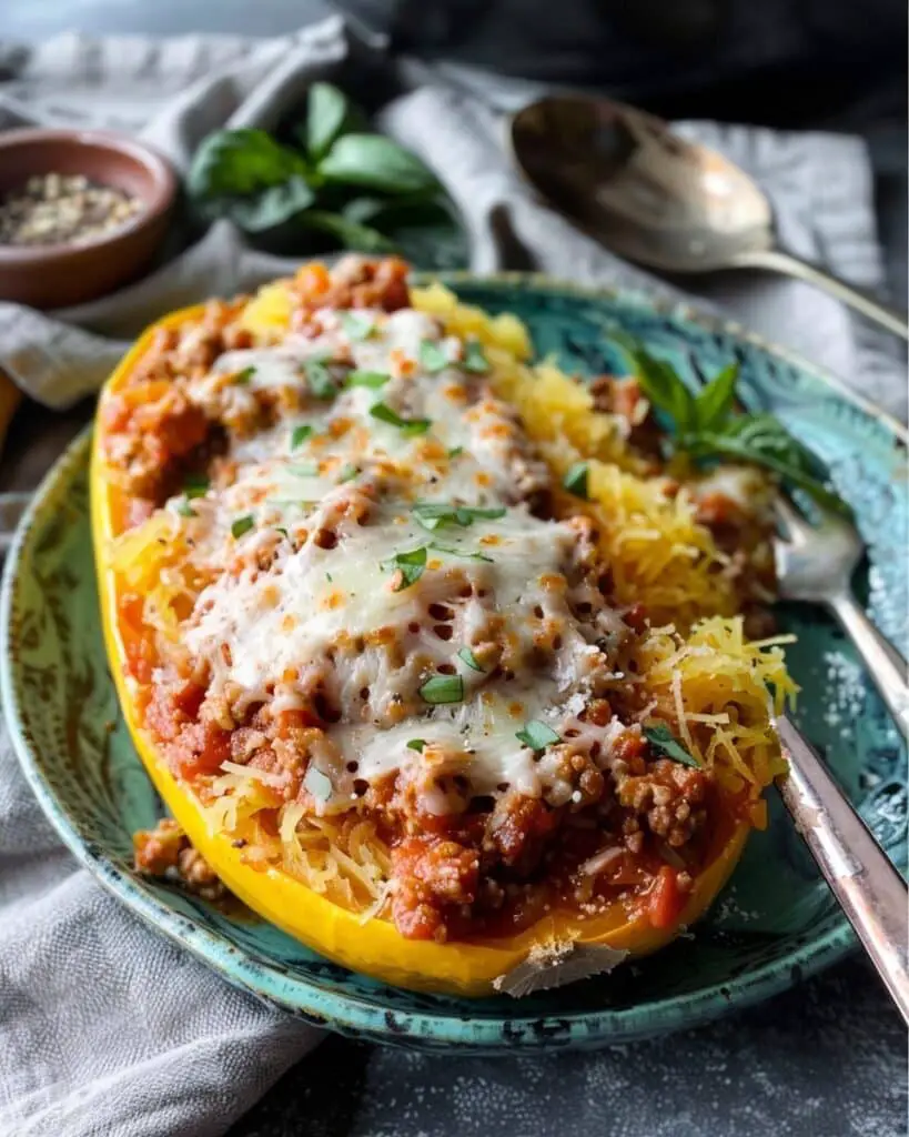Turkey Marinara Spaghetti Squash