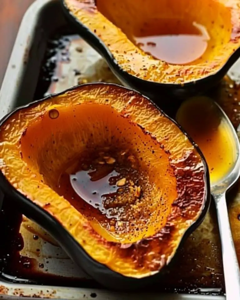 Roasted Acorn Squash With Brown Sugar