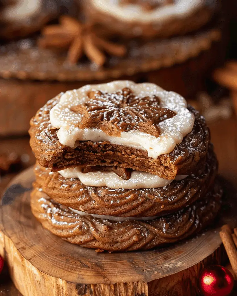 Gingerbread Cheesecake Cookies