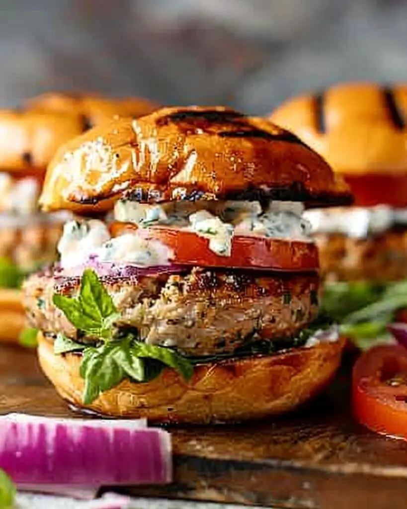Greek Turkey Burgers