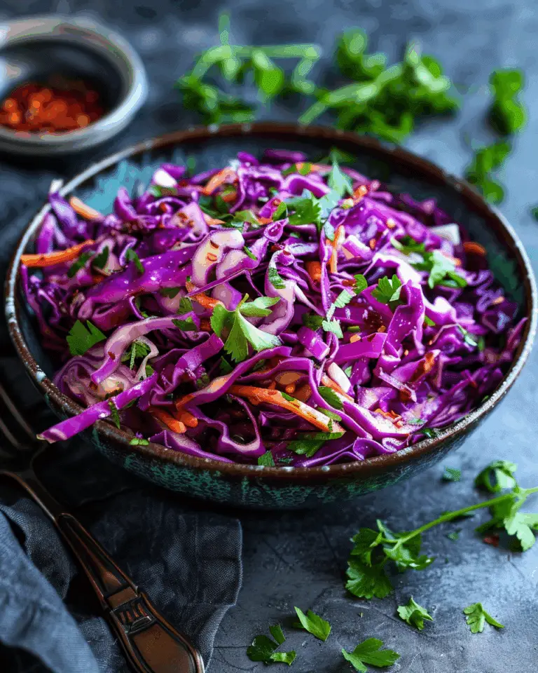 Easy Crunchy Cabbage Salad with Dijon