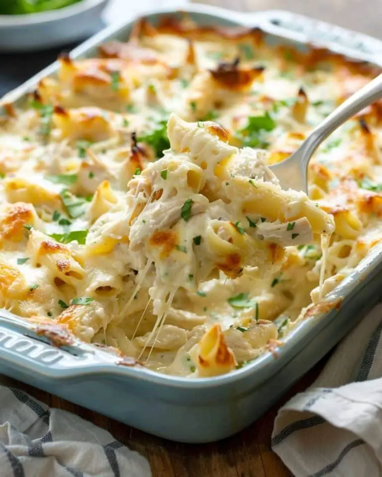 Creamy Chicken Alfredo Bake