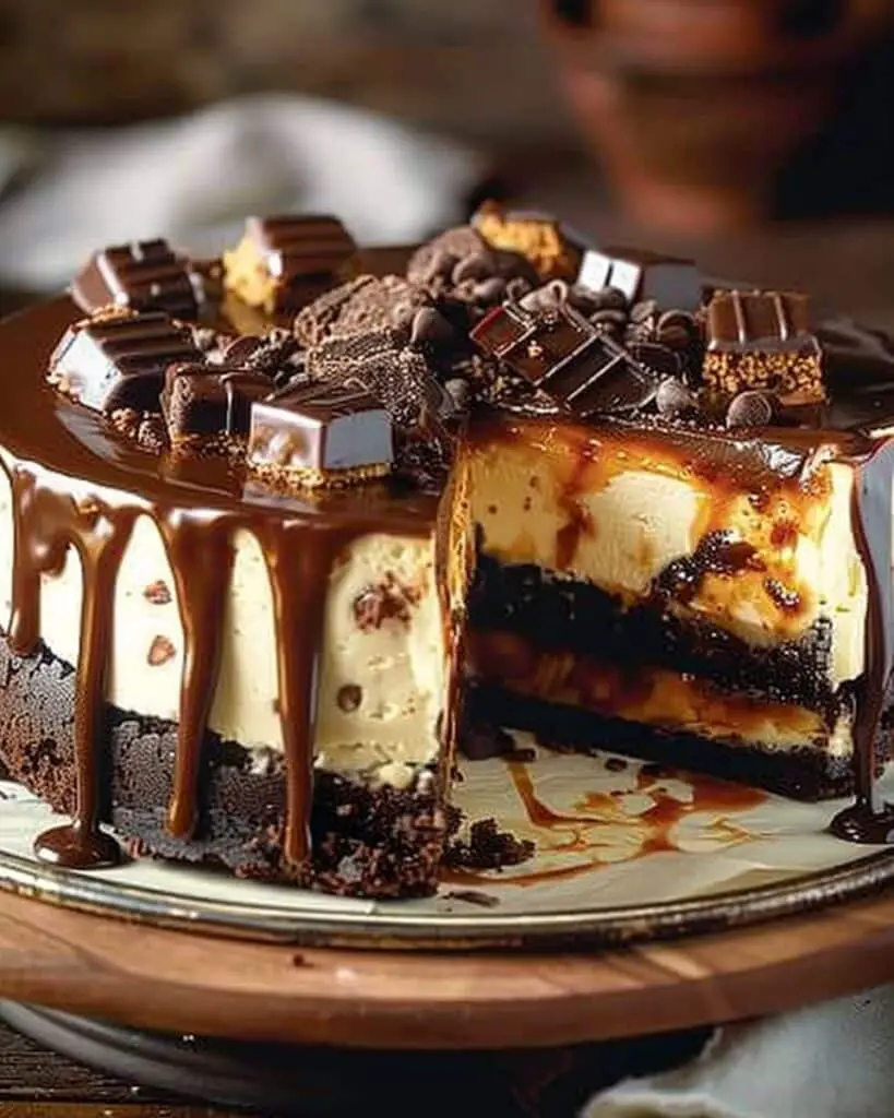 Caramel Brownie Cheesecake