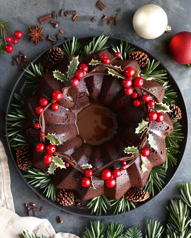 Gingerbread Chocolate Bundt Cake
