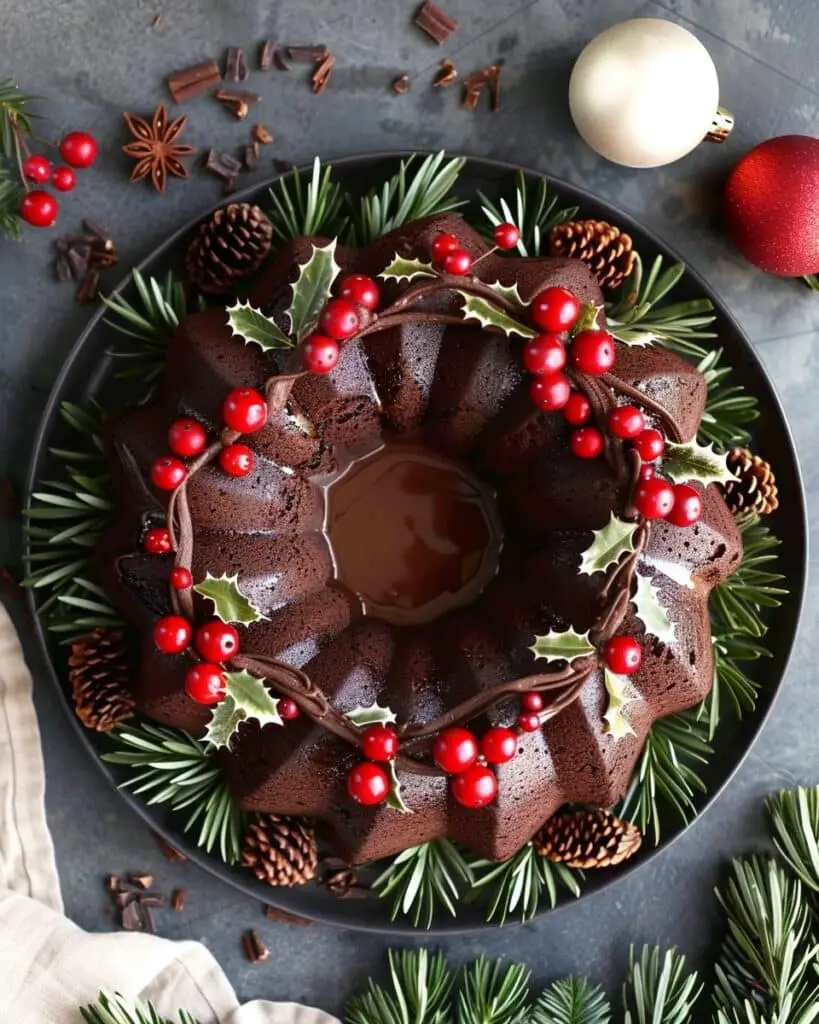 Gingerbread Chocolate Bundt Cake