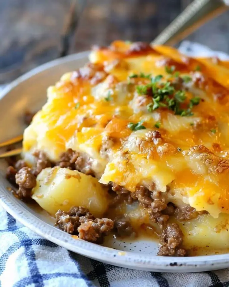 Cheesy Ground Beef and Potatoes