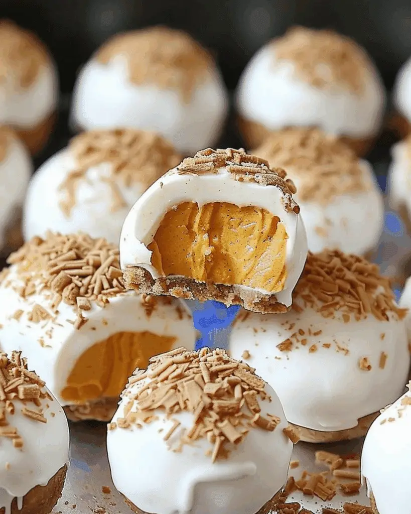 No Bake Pumpkin Cheesecake Balls