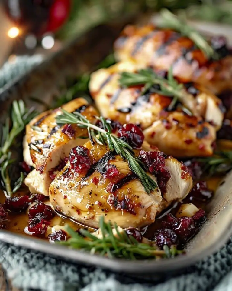Impressive Cranberry Brie Stuffed Chicken