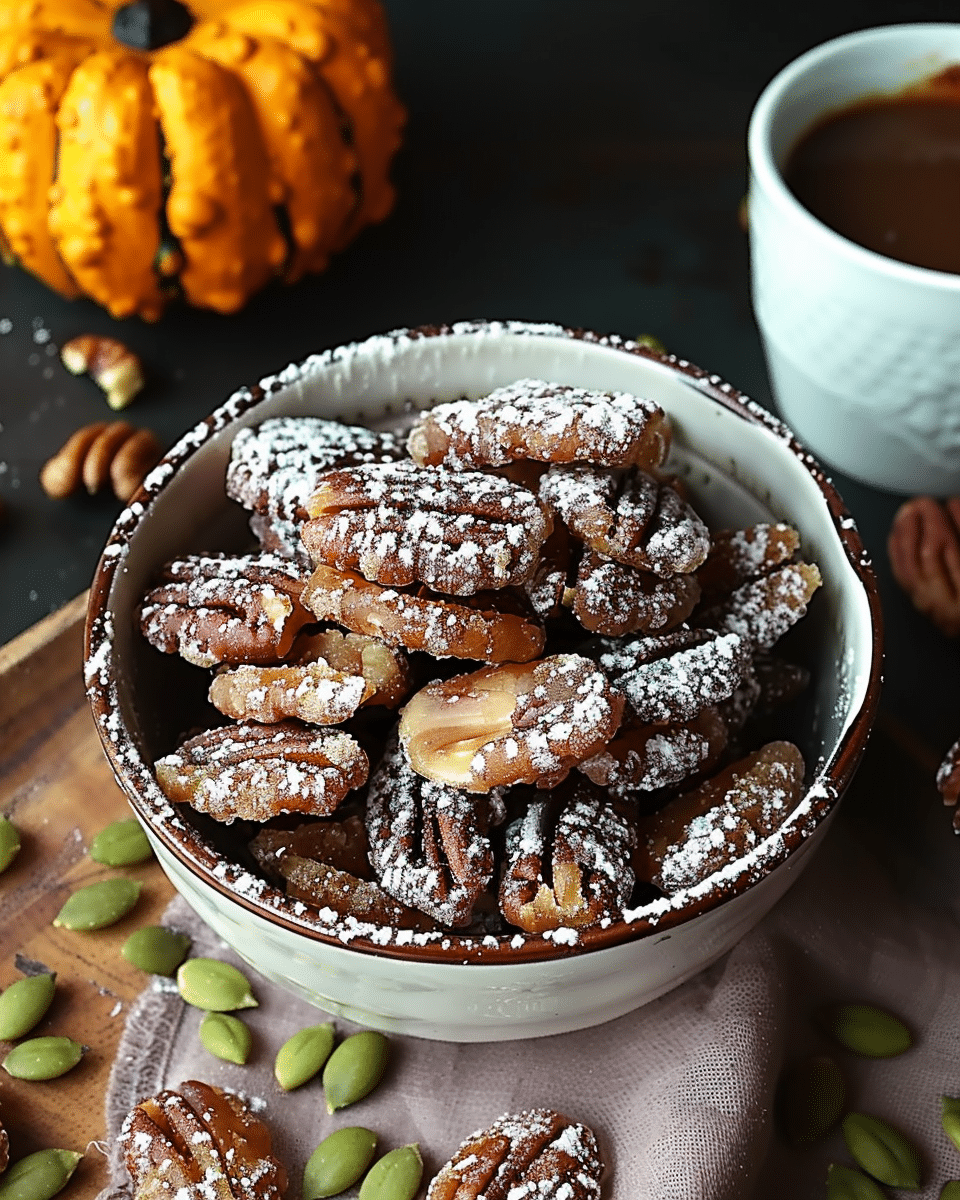 Homemade Cinnamon-Maple Candied Pecans & Pepitas