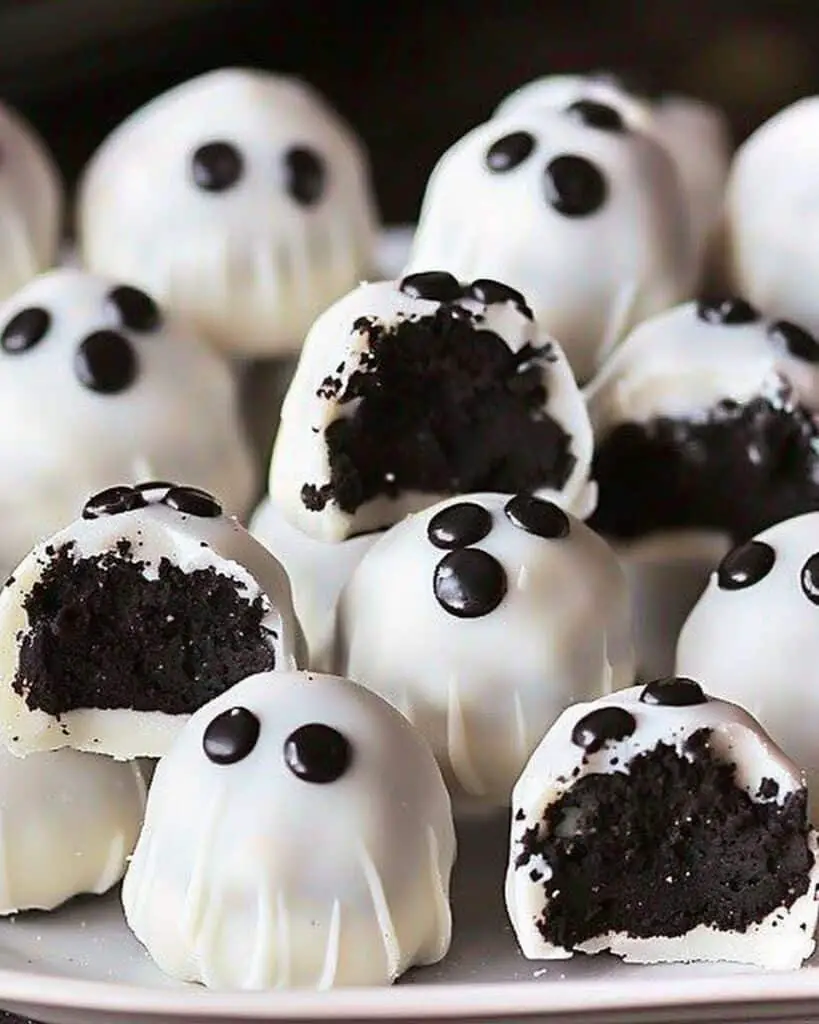 No-Bake Oreo Ghost Truffles