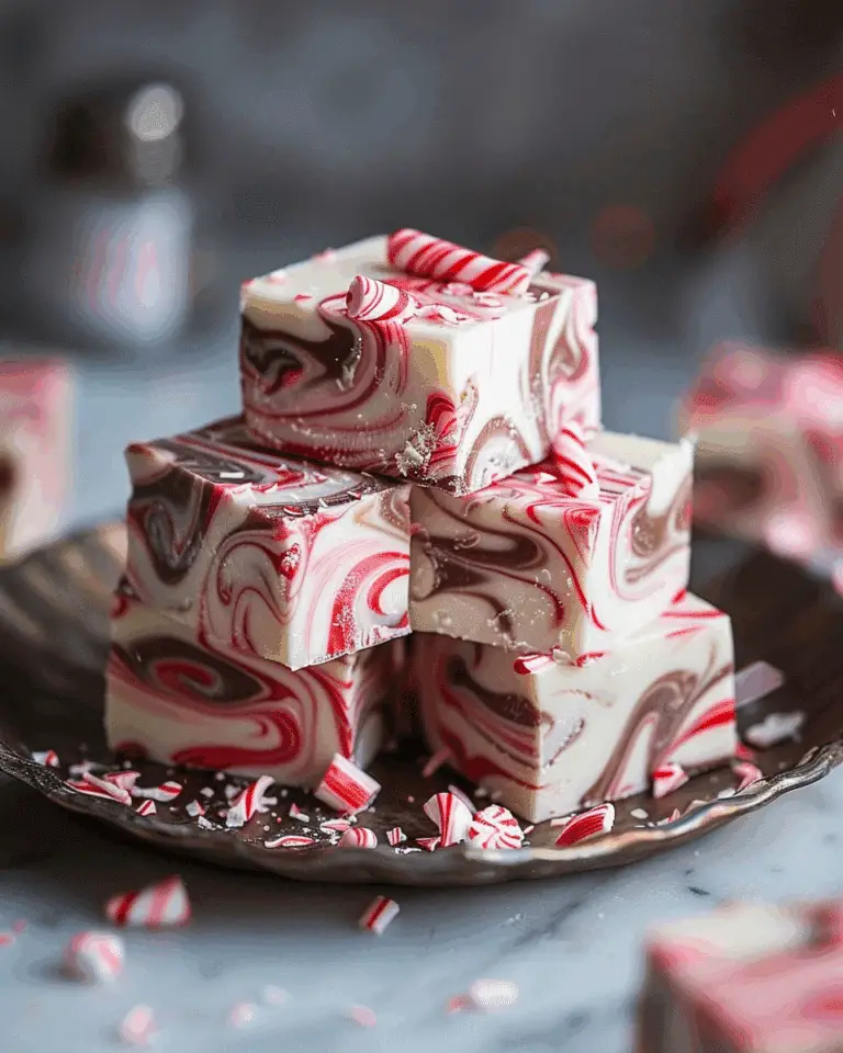 Peppermint Swirl Fudge