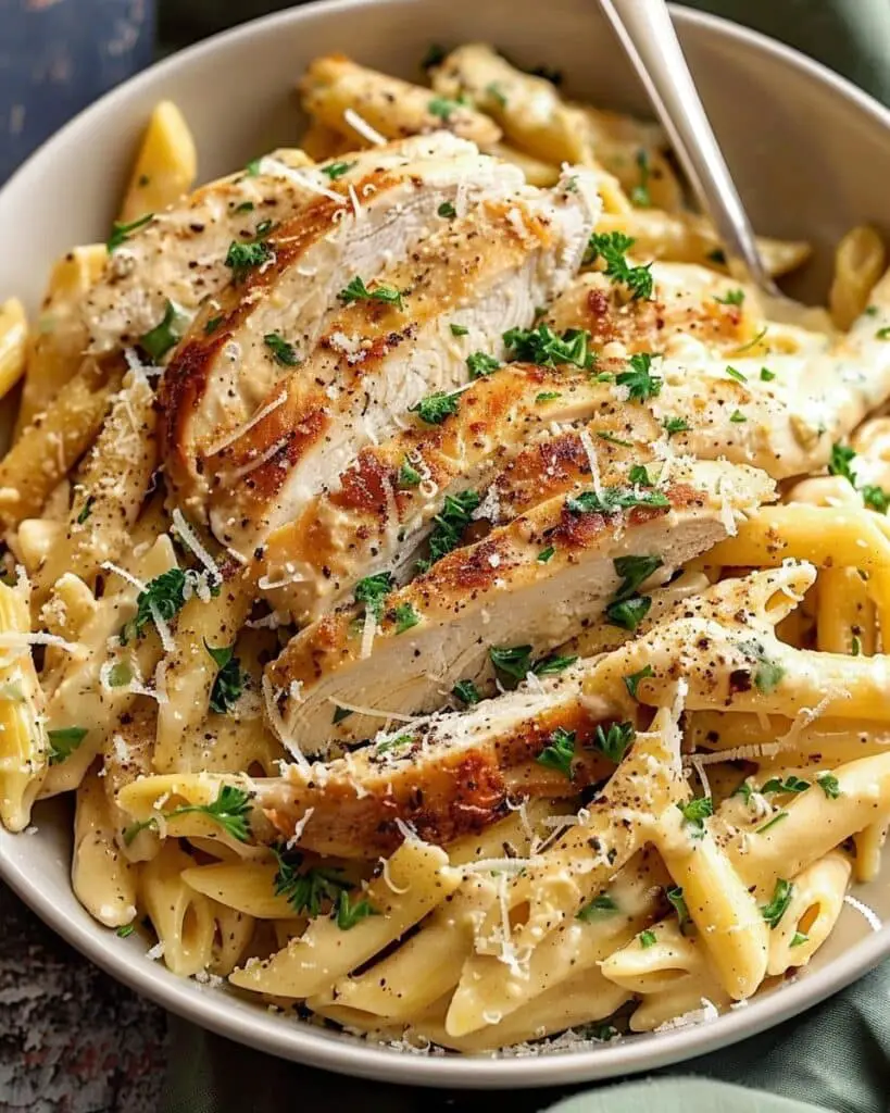 Creamy Garlic Parmesan Chicken Pasta