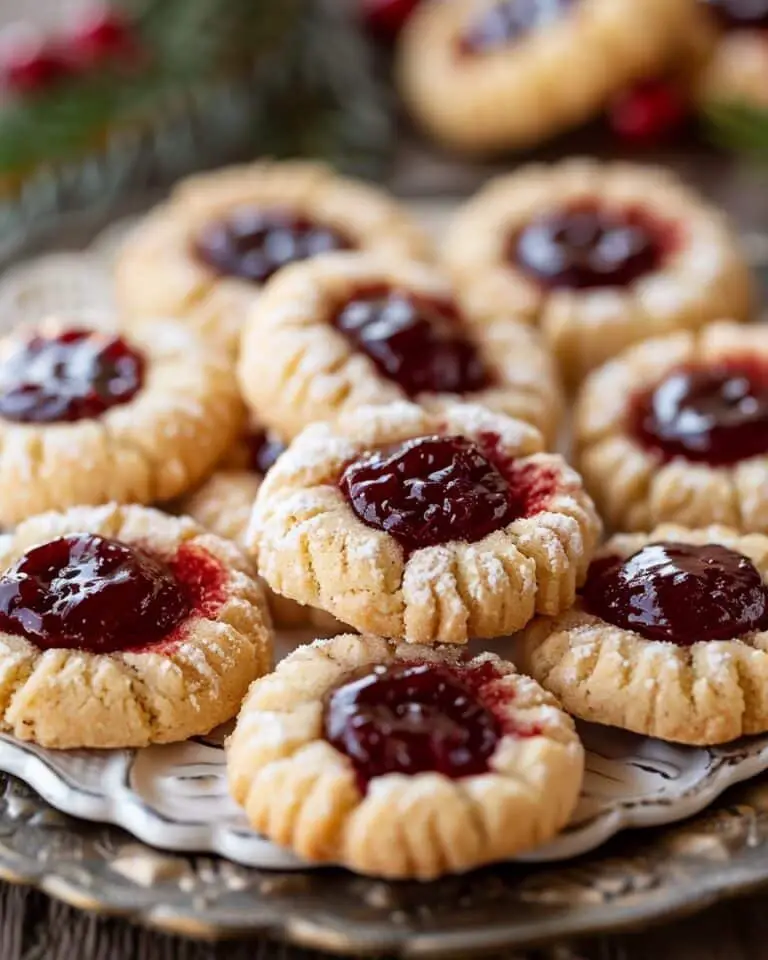 Holiday Thumbprint Cookies Recipe