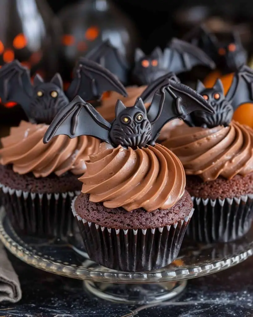 Bat Cupcakes - Cooked by Maya