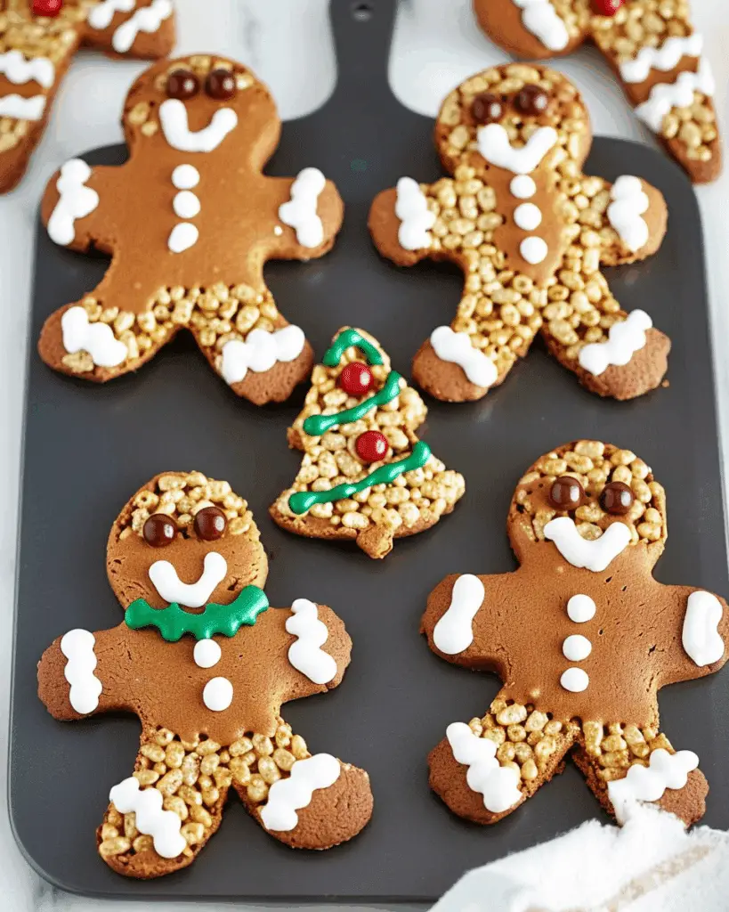 Gingerbread Rice Krispie Treats