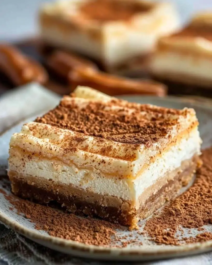 No Bake Keto Churro Cheesecake Bars Recipe