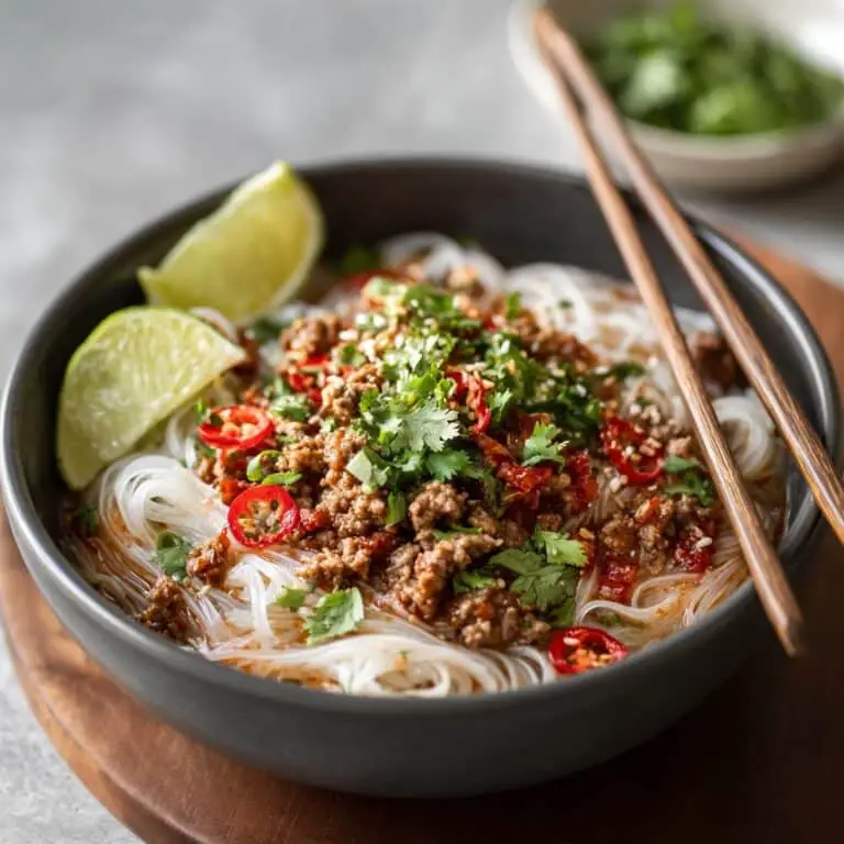 Spicy Korean Gochujang Beef Noodles