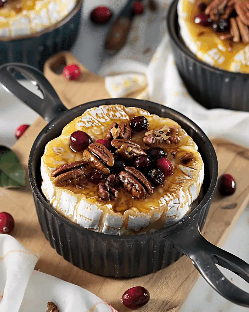 Baked Brie with Cranberries and Pecans