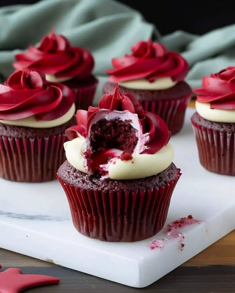 Vampire Bite Cupcakes