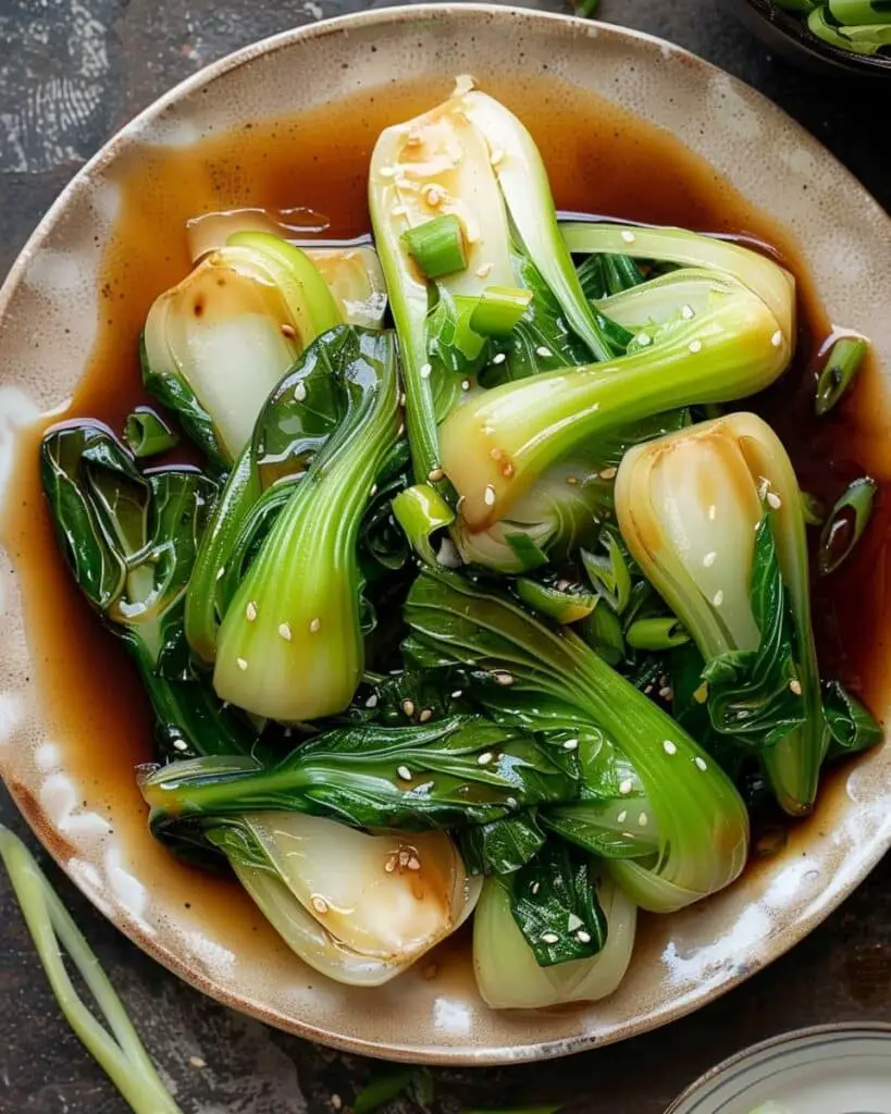 Bok Choy with Ginger Sauce