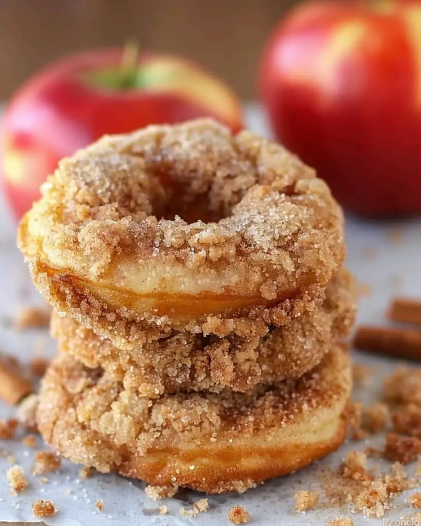 Easy Baked Apple Crumb Donuts
