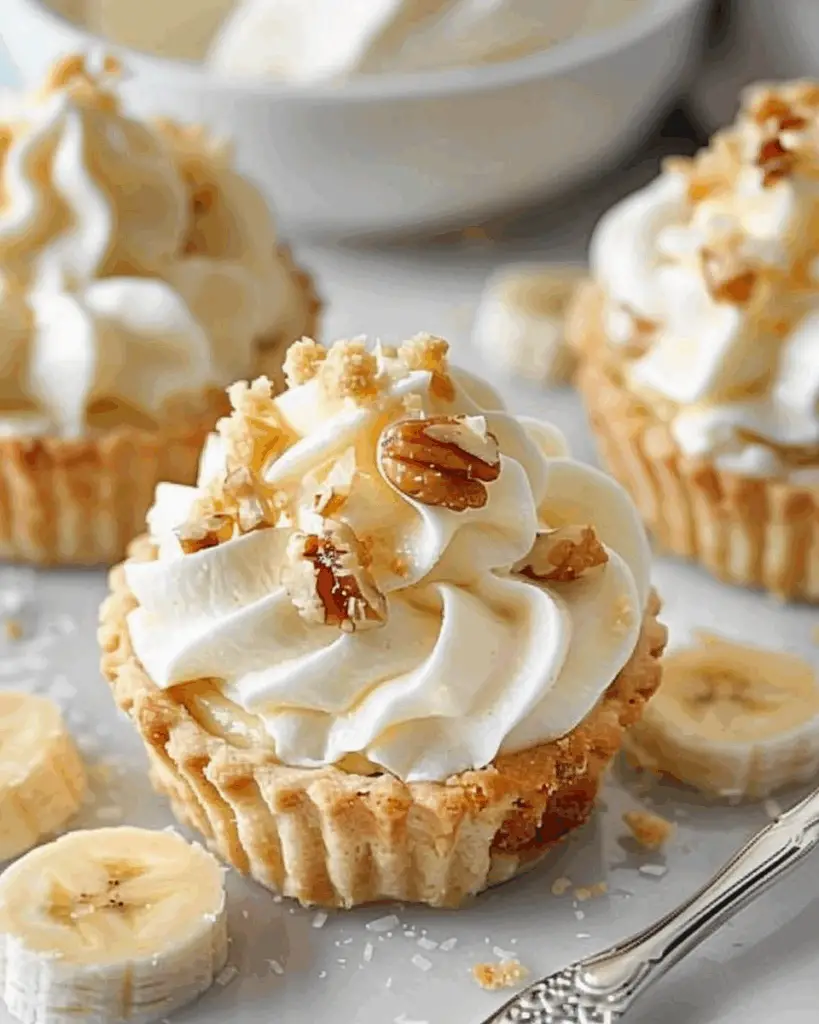 Creamy Mini Banana Pudding Pies
