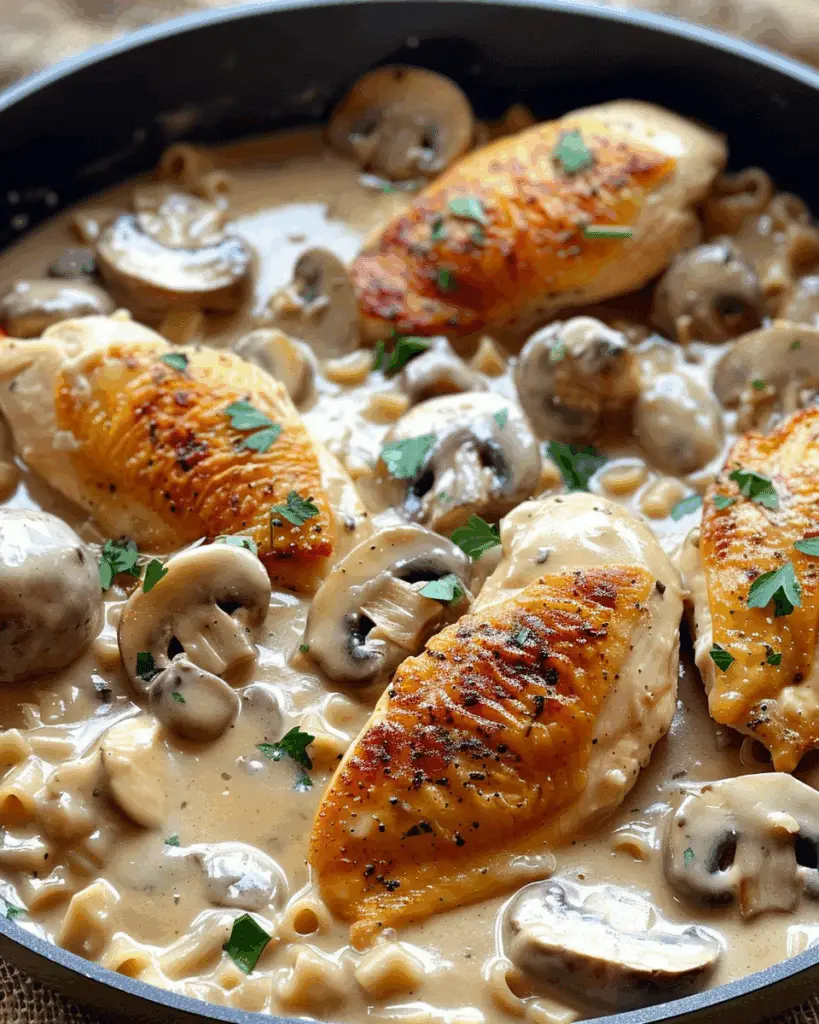 Creamy Chicken and Mushroom Skillet