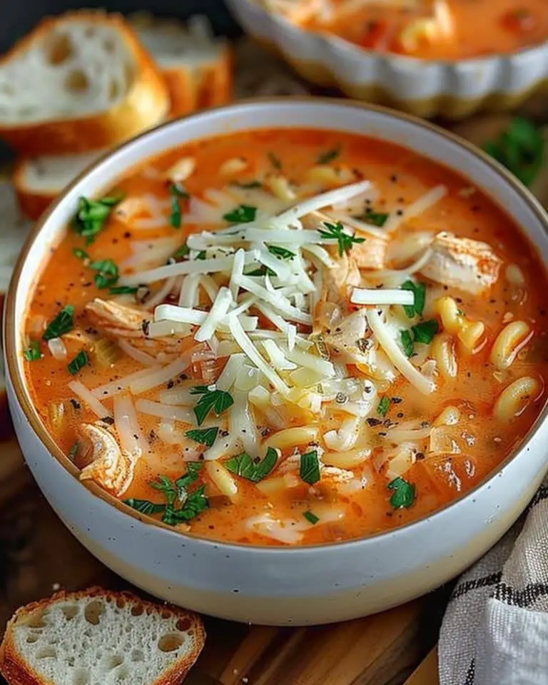 Crockpot Chicken Parmesan Soup