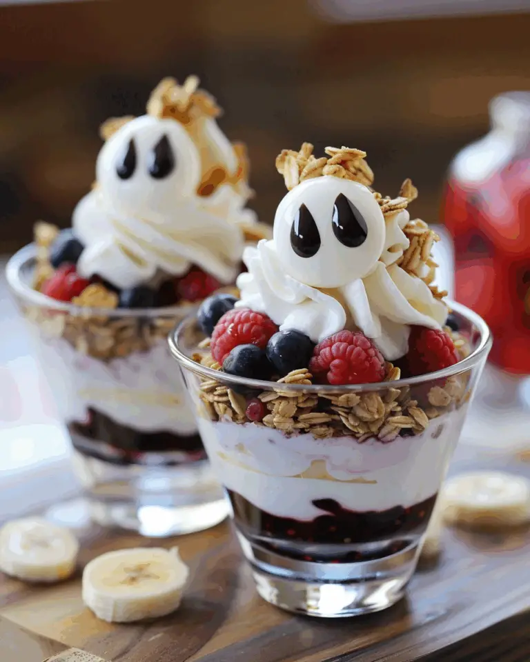 Ghostly Yogurt Parfaits