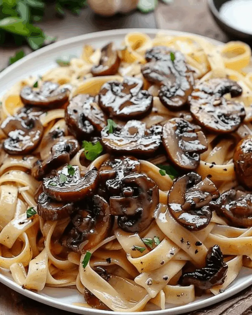 Fettuccine with Caramelized Leeks and Oyster Mushrooms
