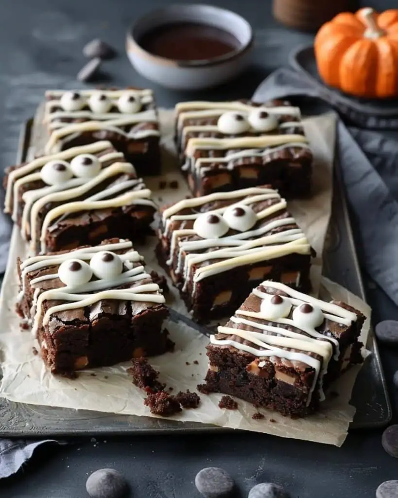 Spooky Mummy Brownies