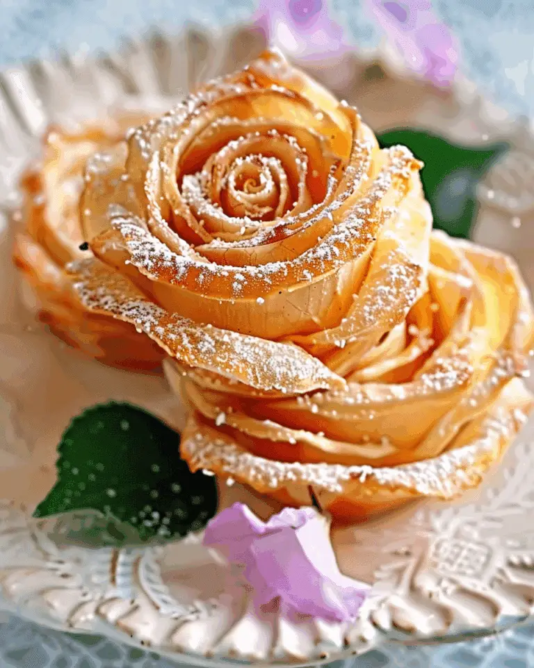 Delicate Apple Rose Pastry Blooms