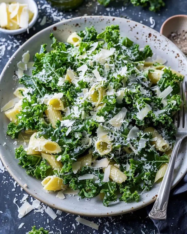 Kale Pasta Caesar Salad