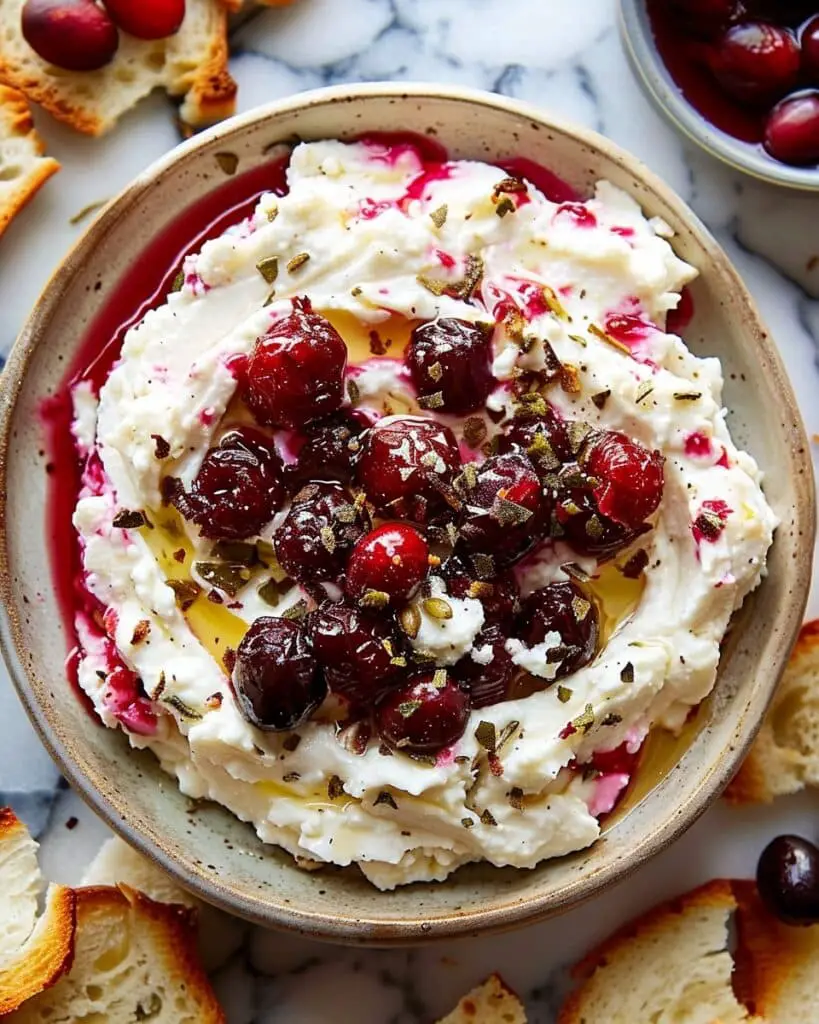 Cranberry Whipped Feta Dip