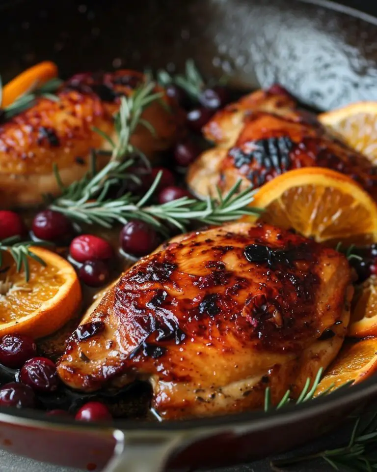Skillet Cranberry Orange Chicken