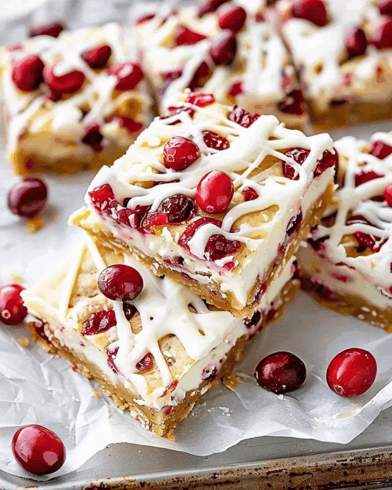Cranberry Bliss Bars